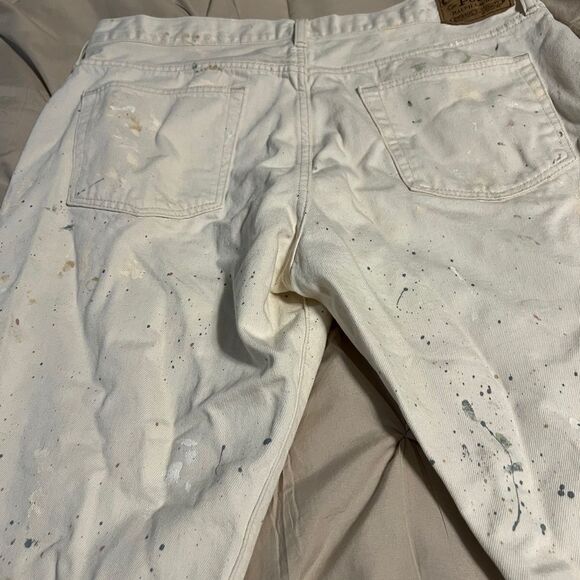White Paint Splatter Jeans - Picture 8 of 12